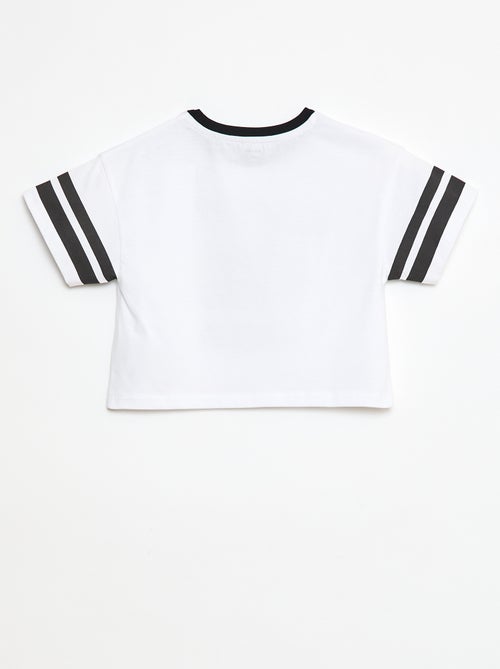 T-shirt met korte mouwen in American sports-stijl - Kiabi