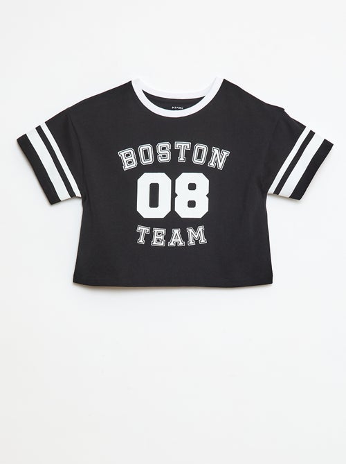 T-shirt met korte mouwen in American sports-stijl - Kiabi