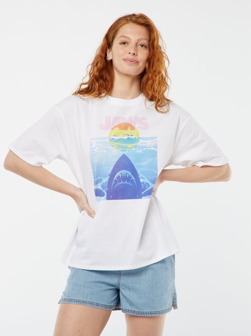 T-shirt met korte mouwen 'Jaws' - Kiabi