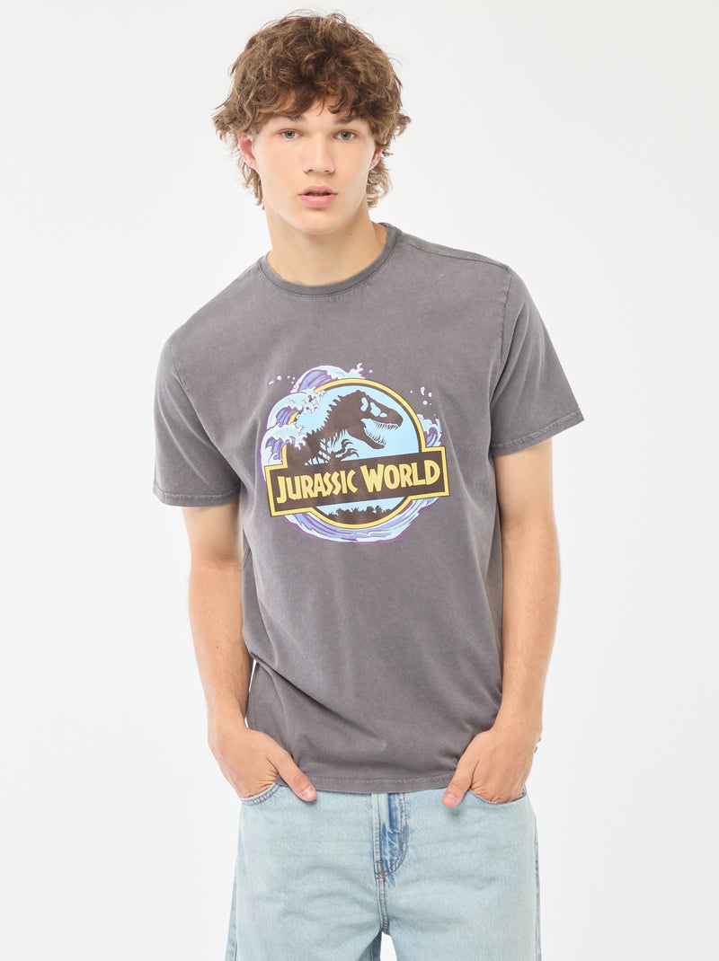 T-shirt met korte mouwen 'Jurassic World' Blauw - Kiabi