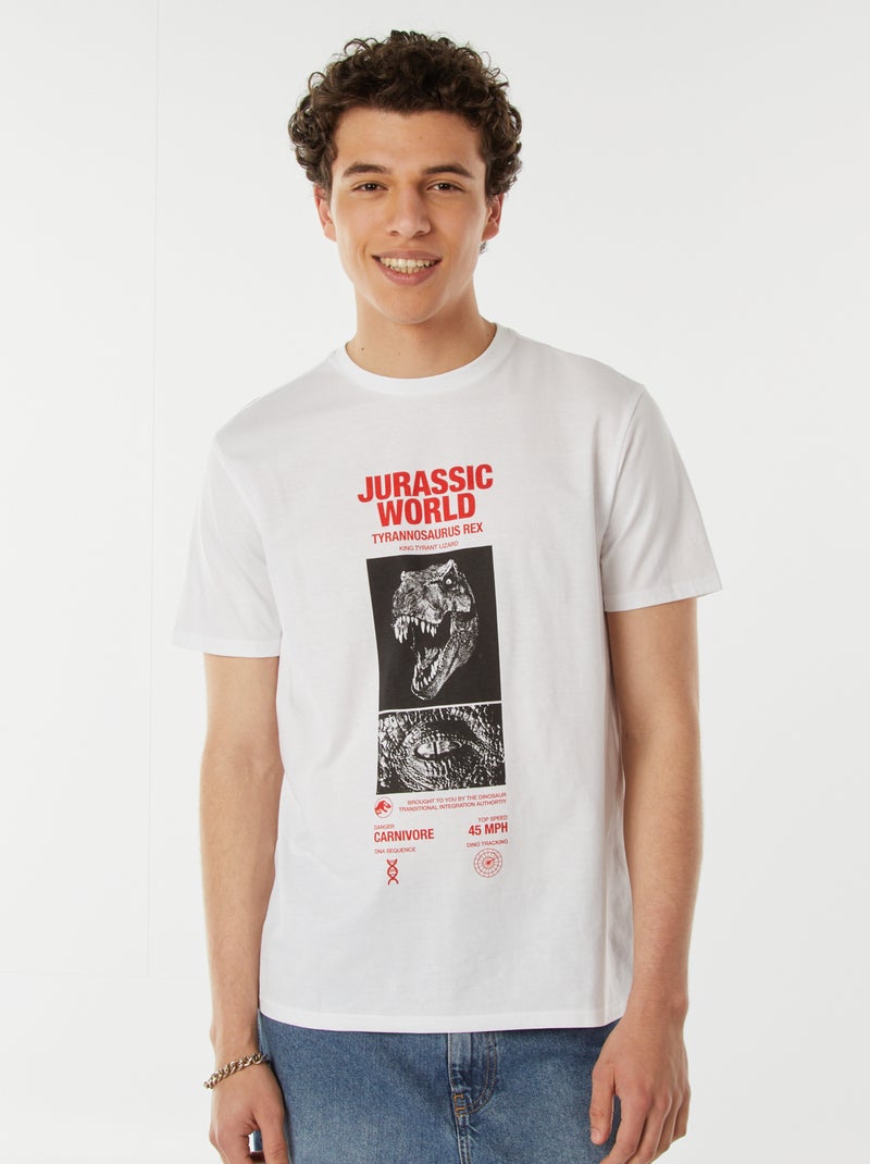 T-shirt met korte mouwen 'Jurassic World' Zwart - Kiabi