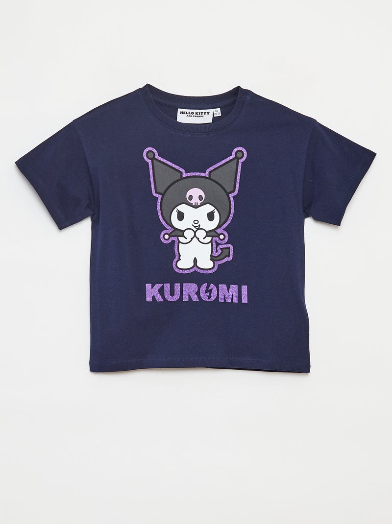T-shirt met korte mouwen 'Kuromi' 'Hello Kitty' ZWART - Kiabi
