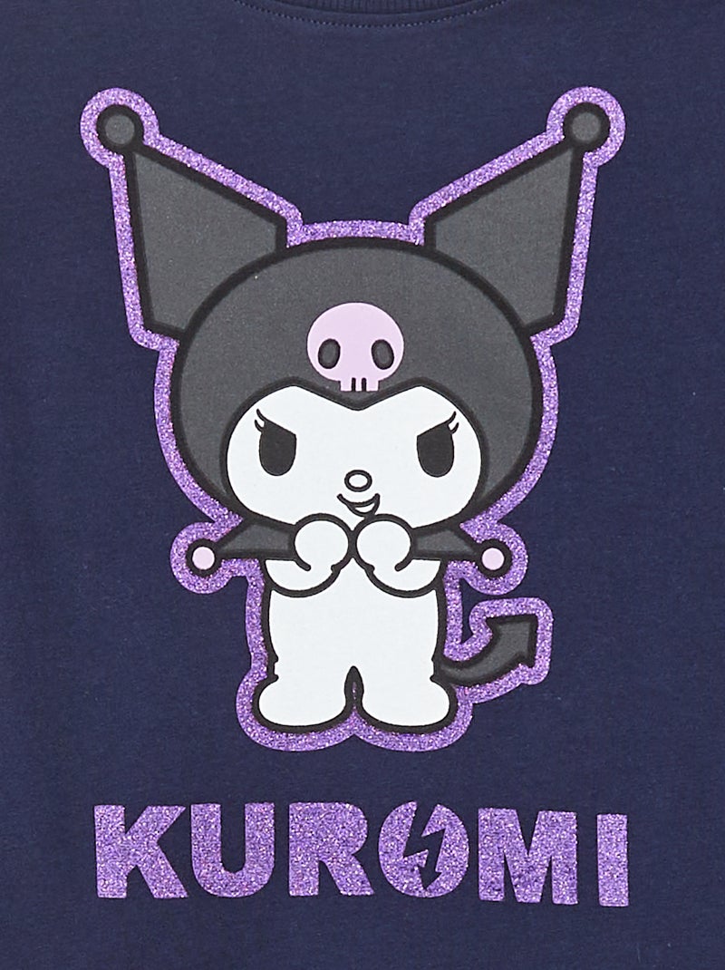 T-shirt met korte mouwen 'Kuromi' 'Hello Kitty' ZWART - Kiabi