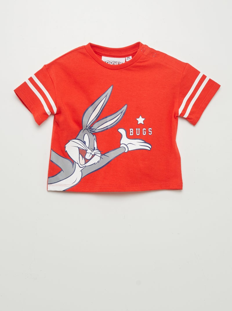 T-shirt met korte mouwen 'Looney Tunes' ROOD - Kiabi