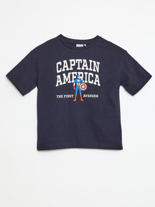 T-shirt met korte mouwen 'Marvel' 'Captain America' - Kiabi