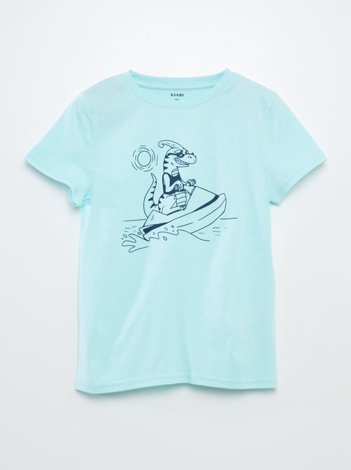 T-shirt met korte mouwen met print - Kiabi