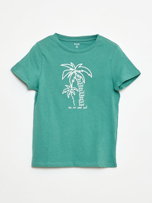 T-shirt met korte mouwen met print - Kiabi