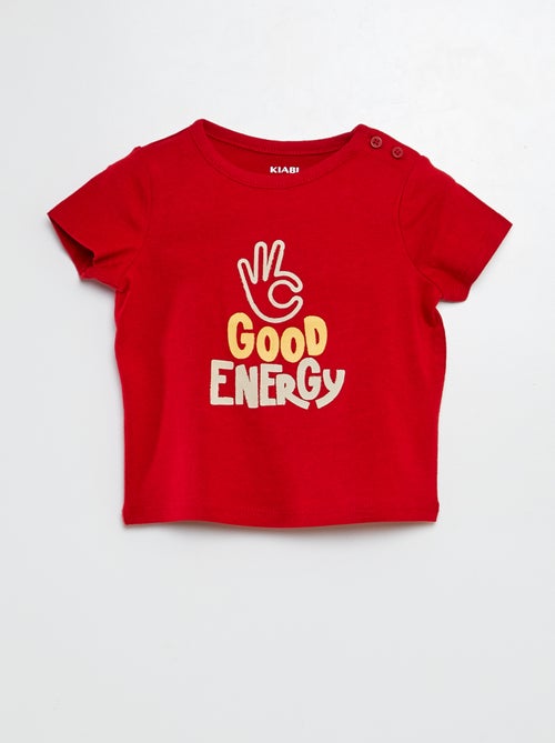 T-shirt met korte mouwen met print - Kiabi
