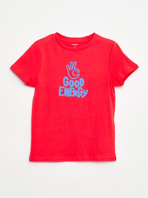 T-shirt met korte mouwen met print - Kiabi