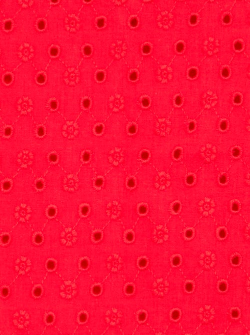 T-shirt met korte mouwen met ruches en Engels borduurwerk - Kiabi