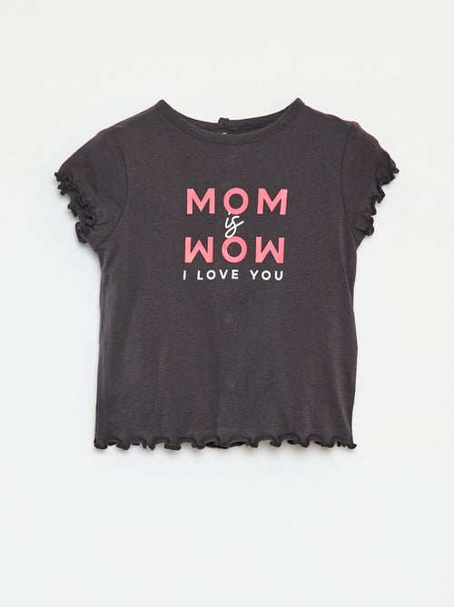 T-shirt met korte mouwen 'Moederdag' - Kiabi