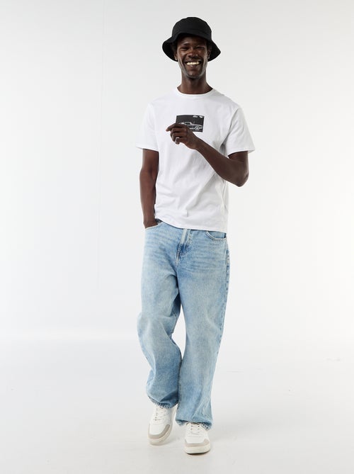 T-shirt met korte mouwen 'Mustang' - Kiabi