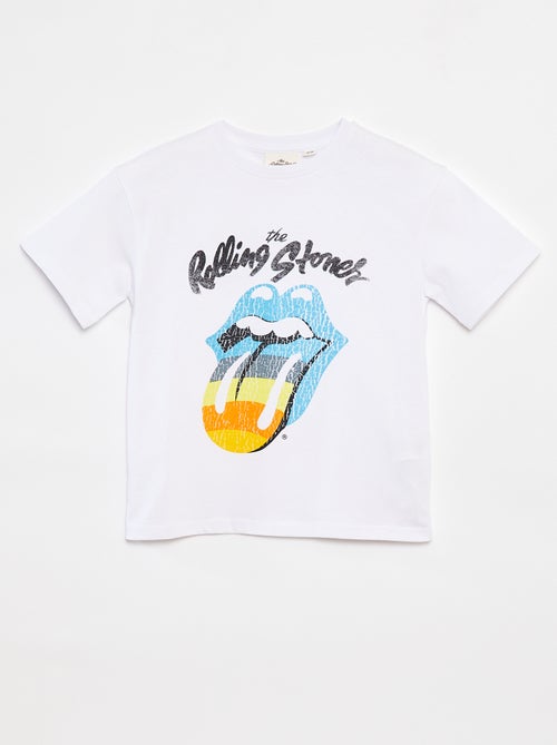 T-shirt met korte mouwen 'Rolling Stones' - Kiabi