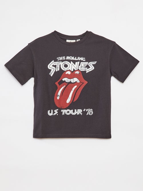T-shirt met korte mouwen 'Rolling Stones' - Kiabi