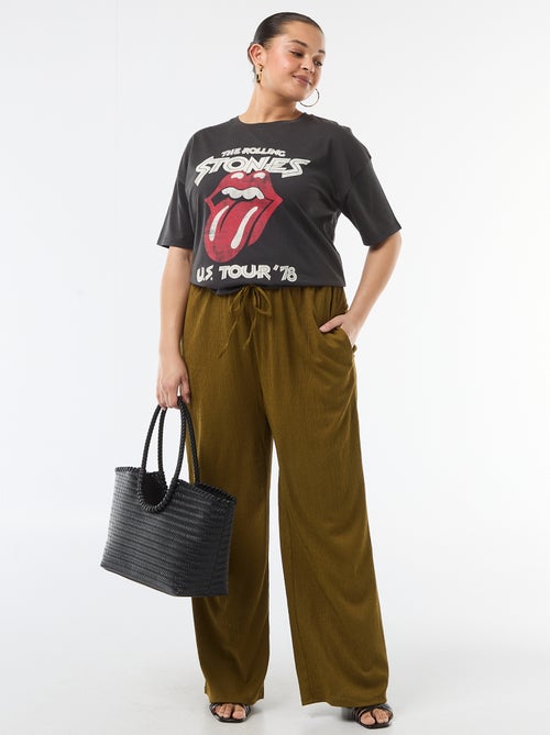 T-shirt met korte mouwen 'Rolling Stones' - Kiabi