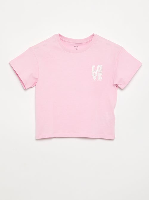 T-shirt met korte mouwen - Kiabi