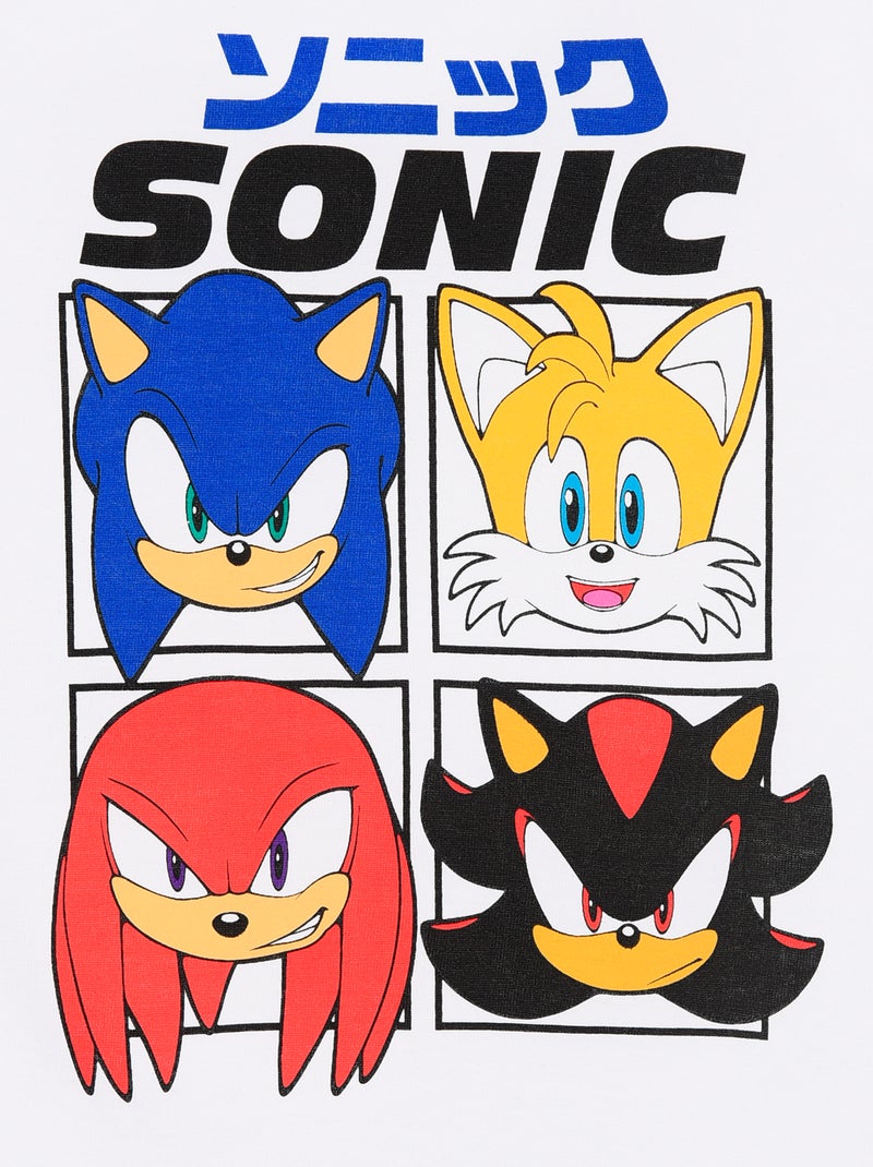 T-shirt met korte mouwen 'Sonic' Wit - Kiabi