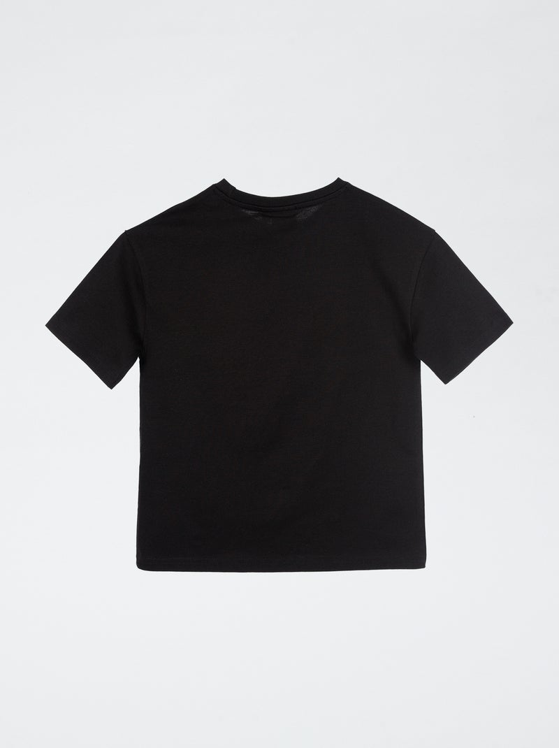 T-shirt met korte mouwen 'Sonic' Zwart - Kiabi