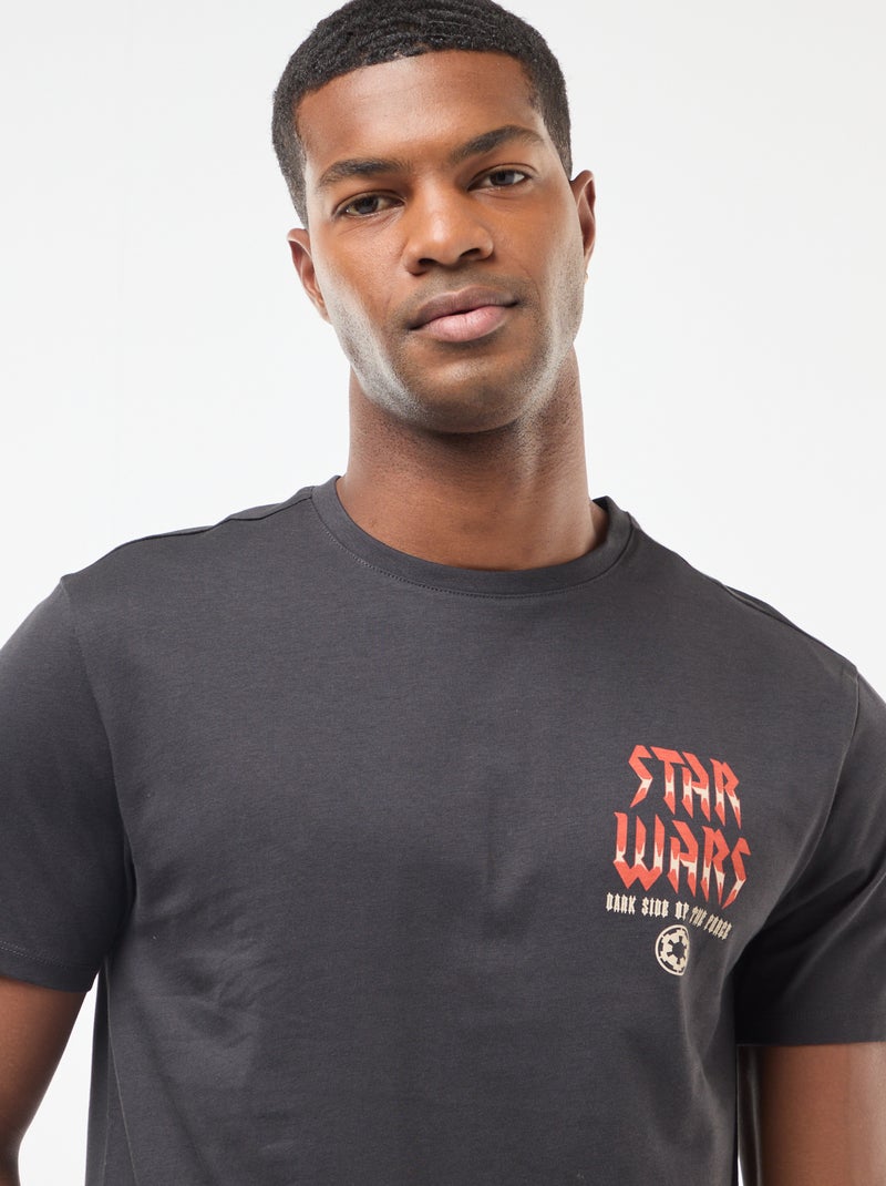 T-shirt met korte mouwen 'Star Wars' 'Dark Vador' Zwart - Kiabi