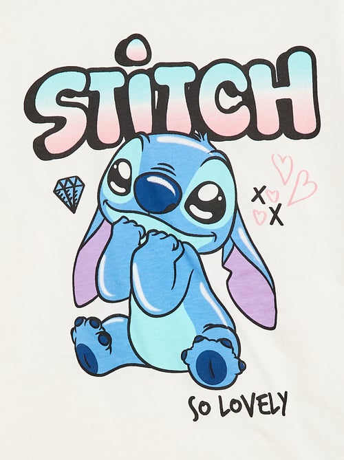 T-shirt met korte mouwen 'Stitch' - Gemakkelijk aan te trekken collectie - Kiabi