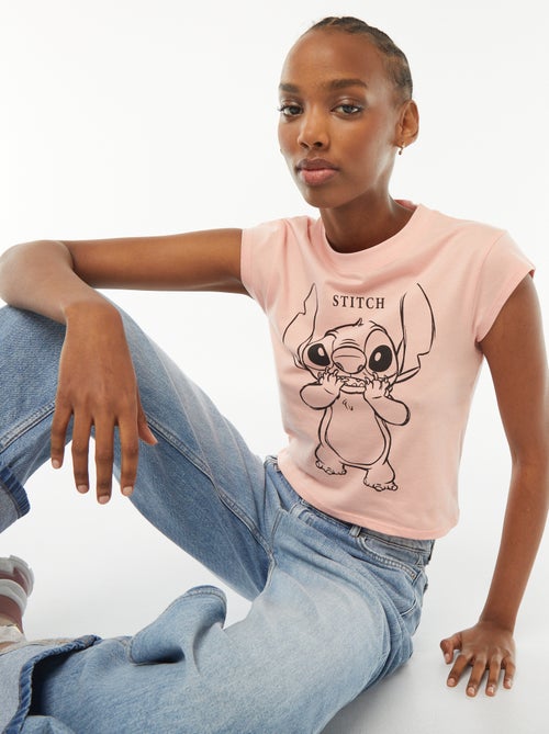 T-shirt met korte mouwen 'Stitch' 'Disney' - Kiabi