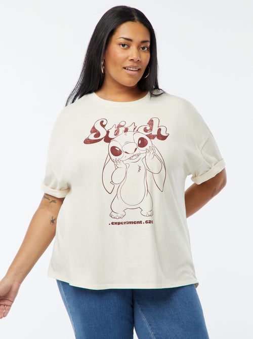 T-shirt met korte mouwen 'Stitch' 'Disney' - Kiabi