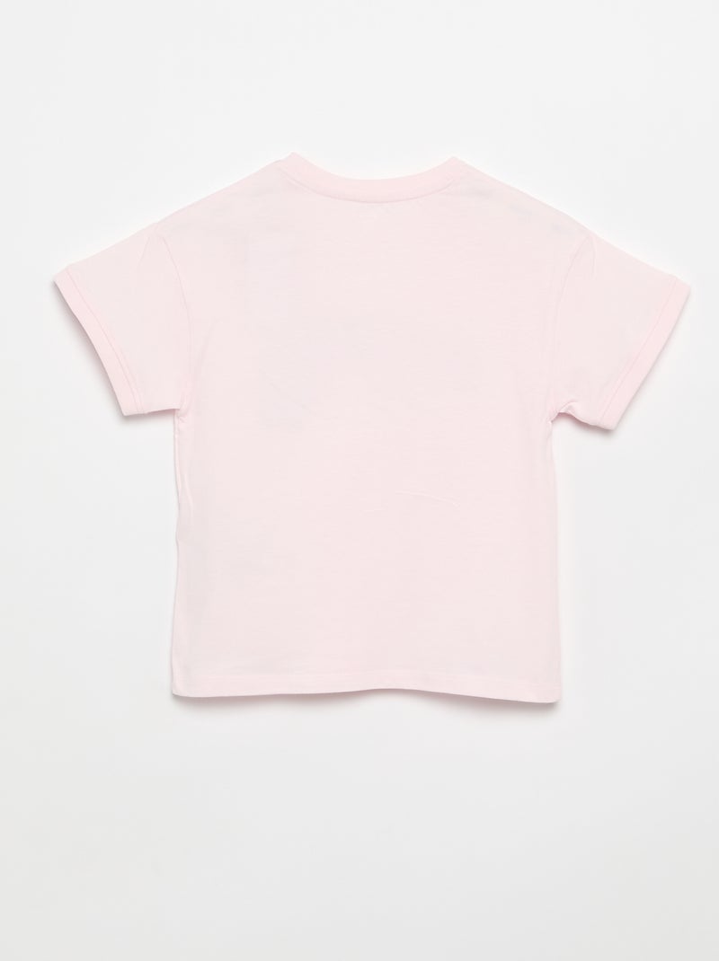 T-shirt met korte mouwen 'Stitch' Rose - Kiabi