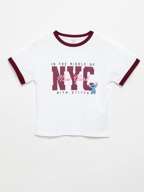 T-shirt met korte mouwen 'Stitch' - Kiabi