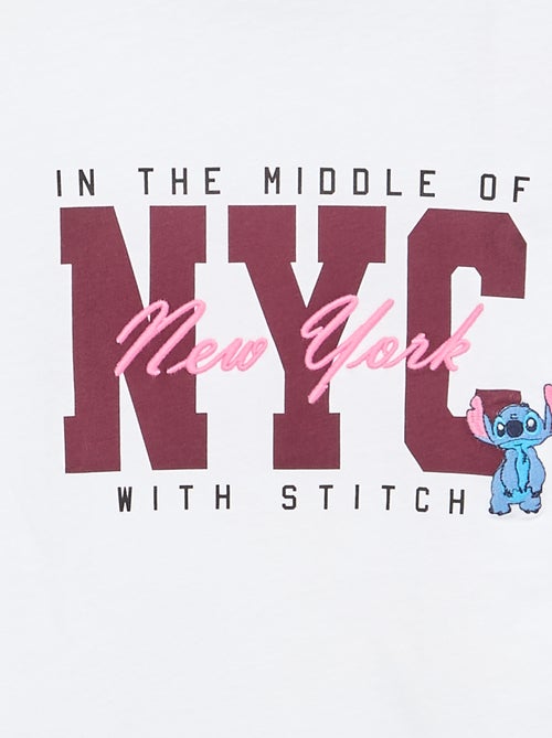 T-shirt met korte mouwen 'Stitch' - Kiabi
