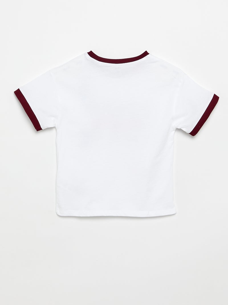 T-shirt met korte mouwen 'Stitch' Wit - Kiabi