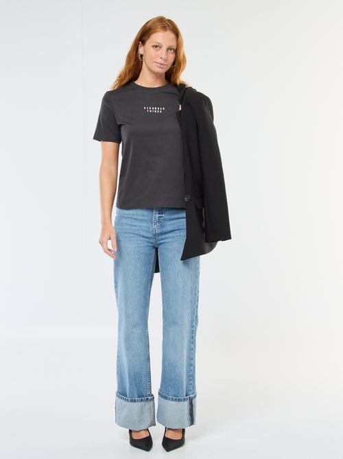 T-shirt met korte mouwen 'Stranger Things' - Kiabi