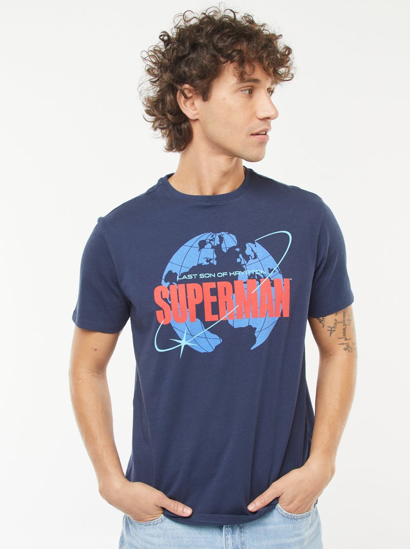 T-shirt met korte mouwen 'Superman' 'DC Comics' ZWART - Kiabi