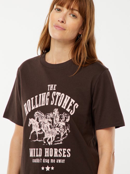T-shirt met korte mouwen 'The Rolling Stones' - Kiabi