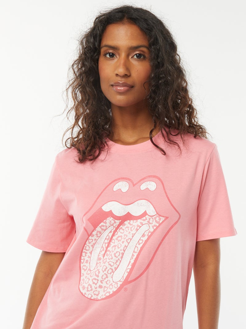 T-shirt met korte mouwen 'The Rolling Stones' ROSE - Kiabi