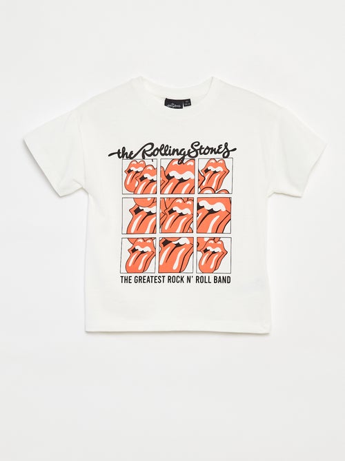T-shirt met korte mouwen 'The Rolling Stones' - Kiabi