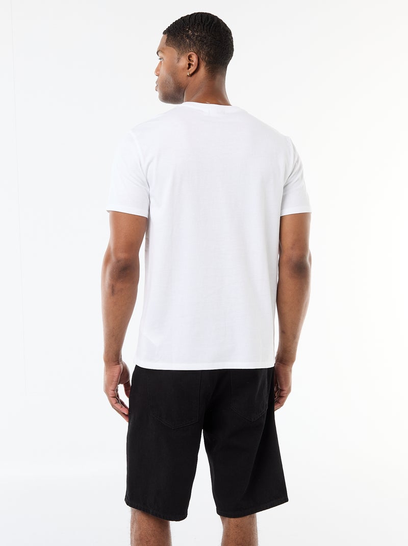 T-shirt met korte mouwen 'Tupac' Wit - Kiabi