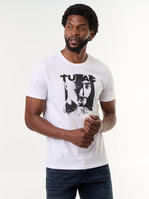 T-shirt met korte mouwen 'Tupac' - Kiabi T-shirt met korte mouwen 'Tupac' - Kiabi