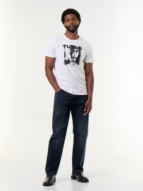 T-shirt met korte mouwen 'Tupac' - Kiabi