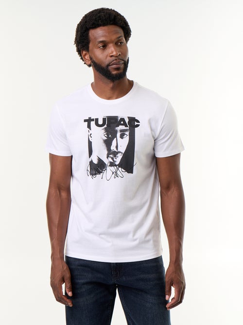 T-shirt met korte mouwen 'Tupac' - Kiabi T-shirt met korte mouwen 'Tupac' - Kiabi