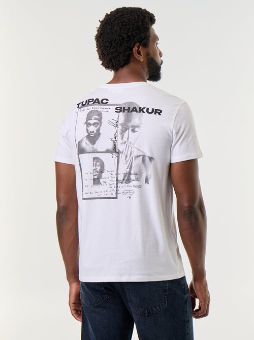 T-shirt met korte mouwen 'Tupac' - Kiabi T-shirt met korte mouwen 'Tupac' - Kiabi