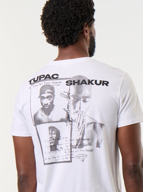 T-shirt met korte mouwen 'Tupac' - Kiabi T-shirt met korte mouwen 'Tupac' - Kiabi