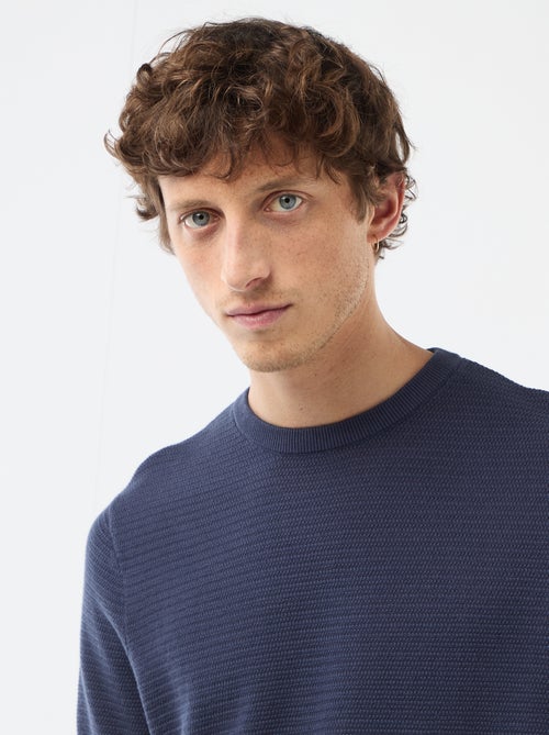 T-shirt met korte mouwen van fantasie materiaal - Kiabi