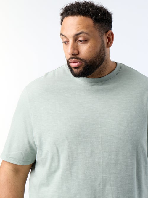 T-shirt met korte mouwen van jerseytricot met fantasiepatroon - Kiabi