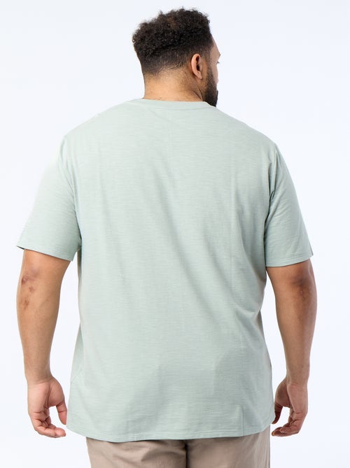 T-shirt met korte mouwen van jerseytricot met fantasiepatroon - Kiabi