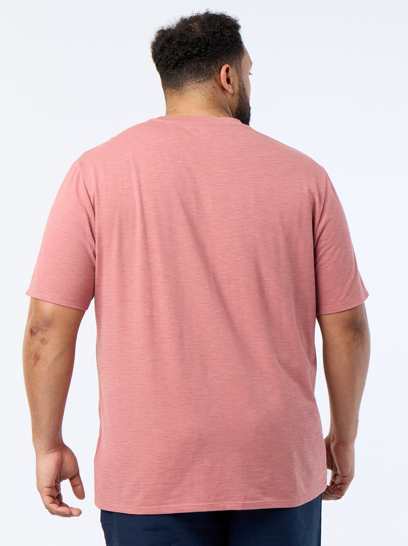 T-shirt met korte mouwen van jerseytricot met fantasiepatroon Rose - Kiabi