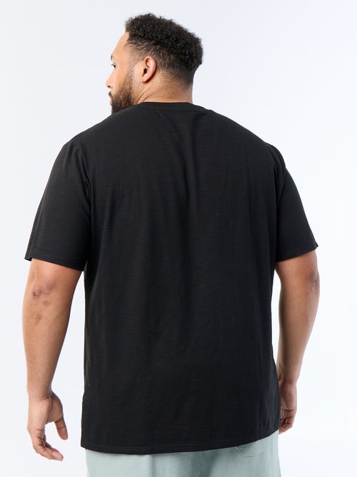 T-shirt met korte mouwen van jerseytricot met fantasiepatroon - Kiabi