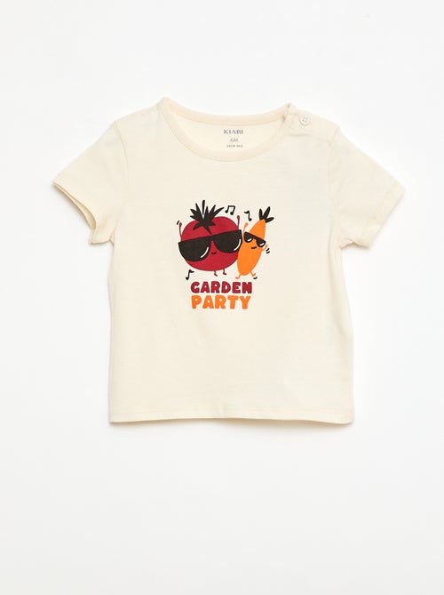 T-shirt met korte mouwen van jerseytricot - Kiabi