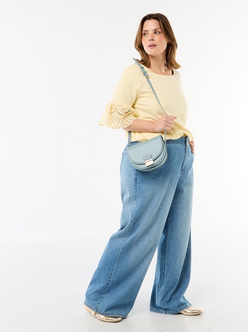 T-shirt met korte mouwen van macramé - Kiabi