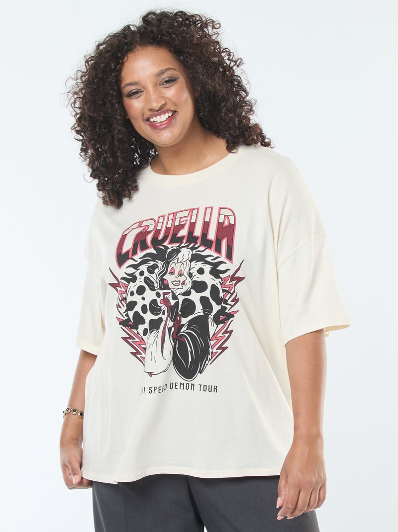 T-shirt met korte mouwen 'Villains' 'Disney' Wit - Kiabi