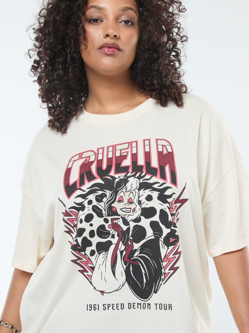 T-shirt met korte mouwen 'Villains' 'Disney' Wit - Kiabi